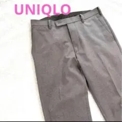 【 美品 】UNIQLO ズボン 薄手 ユニクロ スラックス グレー 仕事