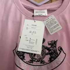 新品 Juicy Couture ピンク クロップドTシャツ