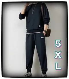 メンズ ルームウェア セットアップ 5XL 上下セット ゆったり ワッフル 長袖