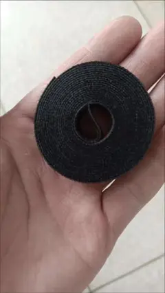 黒いナイロンマジックテープ