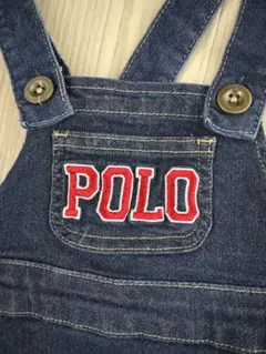 POLO デニムオーバーオール 80