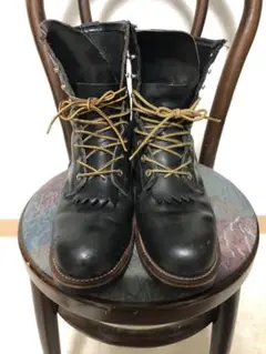 CEDAR CREST黒 レザー ワークブーツ ハイカット CEDAR CREST セダークレスト 防水防滑ハイカットスニーカー