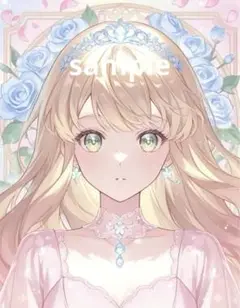 AIイラスト　美女 L版サイズ 1点物 A39
