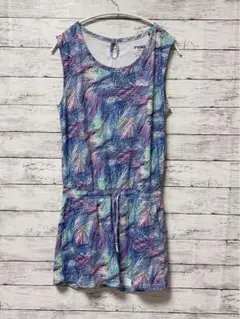 roial【S】ワンピース　青系　綺麗　オシャレ　ノースリーブ