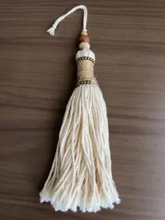 マクラメ編み キーホルダー ハンドメイド フリンジ