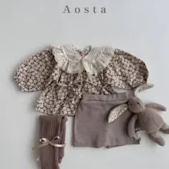 【 Aosta 】 Monette blouse Lsize 花柄　ブラウス