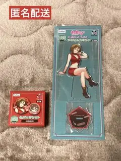 フリューくじ　初音ミク　MEIKO アクリルスタンド　缶バッジセット