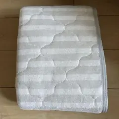 ホワイト 敷きパッド ポリエステル80%