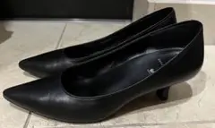 ワコール サクセスウォーク パンプス ブラック 黒 本革 レザー 24cm