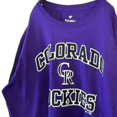 ファナティクス コロラド ロッキーズ Tシャツ XL パープル 紫 古着