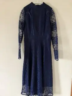Buy Ma レースワンピース　 S〜M ネイビー