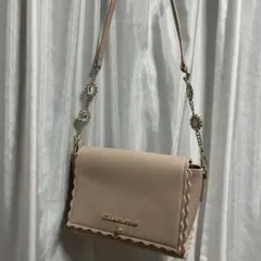 JILLbyJILLSTUARTベージュピンク　ショルダー・ハンドバック