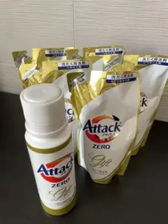 花王 アタックZERO 400g gift本体と詰め替え用5本セット