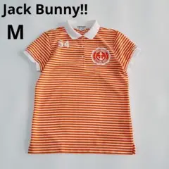 ジャックバニー　パーリーゲイツ　レディース　ゴルフ　ポロシャツ　ロゴプリント　M
