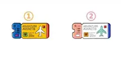 飛行機チケット ピンバッジ ピンズ