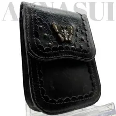 美品◎ アナスイ シガレットケース タバコケース 小物入れ バタフライ 蝶 蝶々