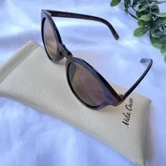 Mild Owen ブラウン オーバル サングラス