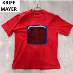 KRIFF MAYER メッシュポケットTシャツ ジッパー　赤　派手　目立つ