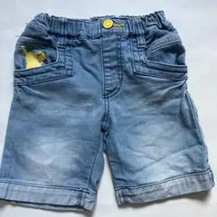 ポケモン　ピカチュウ　デニム　ショートパンツ　ハーフジーンズ　95