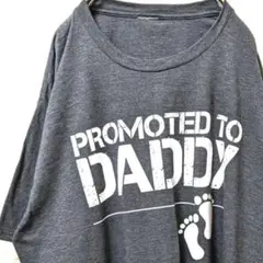 プロモテッド トゥ ダディ Tシャツ グレー 灰色 古着