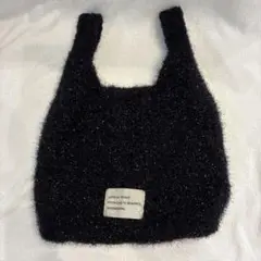 【未使用】FREAK'S STORE ラメニット　トートバッグ　ブラック