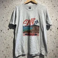 00s Split Croatia スーベニアTシャツ　クロアチア　グレー