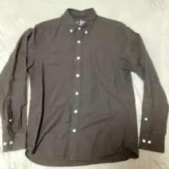 無印良品　ブラック長袖シャツ Mサイズ