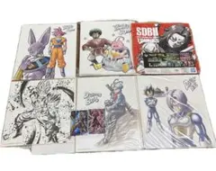 ドラゴンボール 色紙 5枚 カード マイクロファイバー