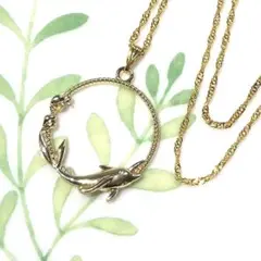 ☆イルカのチャームのネックレス☆ハンドメイド アクセサリー いるか 海豚