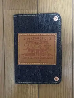 LEVI'Sリーバイス 手帳 カバー／パスポートカバー／デニム生地