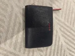 アニエスベー ネイビー 合成皮革 キーケース 4連