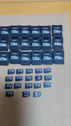 MicroSDカードセット TOSHIBA 16GB Transcend 2GB