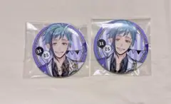 ツイステ おめかしバースデー 缶バッジ フロイド 箔押し ノーマル 2点セット