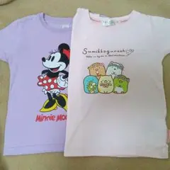 ミニーマウス＆すみっコぐらし Tシャツ 2枚セット