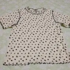 美品！サマンサモスモス リップル花柄メロー Tシャツ
