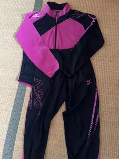 Mizuno 陸上用ジャージ 上下ピンク/ブラック