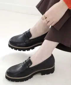 AmiAmi 厚底ローファー　Sサイズ(23cm)