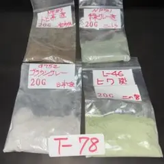 七宝焼　七宝焼材料釉薬　4種セット T78
