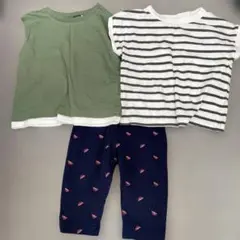 西松屋　3点　80 ベビー　レギンス　トップス