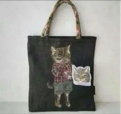 新品　ナタリーレテ　ミニバッグ　ミニトート　タビーキャット　猫　ねこ　ネコ