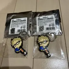 匿名配送 とれトレ ハイキュー 両面ラバーキーホルダー 月島蛍 2個セット