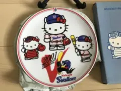 ヤクルトスワローズ　優勝記念　HELLO KITTY 皿　未使用　ハローキティ