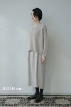 evam eva wool skirt エヴァムエヴァ ウールスカート