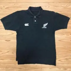 【レトロ】カンタベリー ALL BLACKS ポロシャツ ブラック