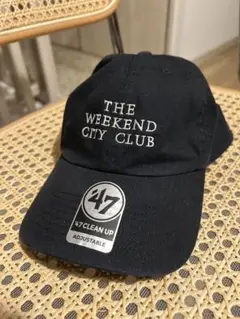 スティーブ THE WEEKEND CITY CLUB ネイビー 47 THE WEEKEND CITY CLUB 宮下パーク限定 neat cap キャップ