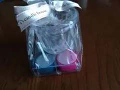 キャンドルホルダーとカラフルキャンドルセット