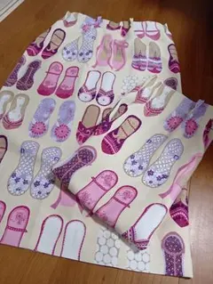 2枚セット ハーレクイン カーテン 110×110cm 柄 女の子 子供部屋