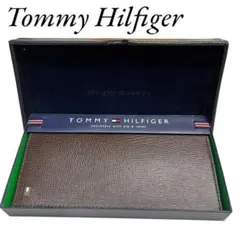 新品未使用　トミーヒルフィガー　ウォレット　長財布　ブラウン　薄型