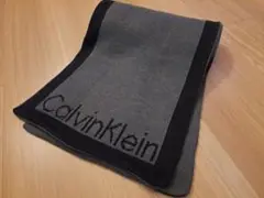 美品　カルバンクラインCALVIN KLEIN　メンズマフラーリバーシブル　現状