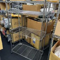 (A-096) 4段 スチールラック　直接引き取り